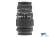a close up of a camera lens on a white background
