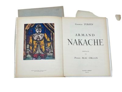an open book with a picture of a man on it