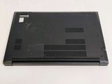 a black laptop that is sitting on a white table