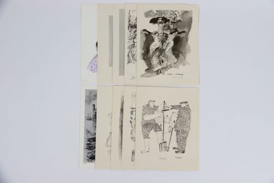 Réunion de dix lithographies :