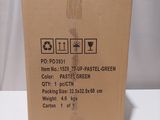 a cardboard box that is sitting on a table