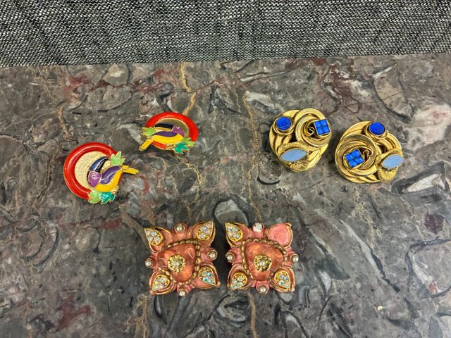 Lot de 3 paires de boucles d’oreilles fantaisies