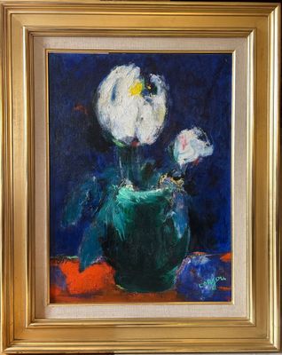 Bernard LORJOU (1908-1986) Bouquet bleu