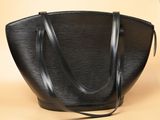 louis vuitton black epi leather tote bag