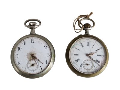 2 Montres de gousset en acier