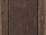 an old wooden picture frame with a brown stain on it