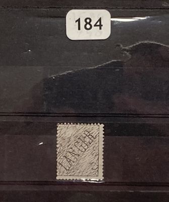 a picture of a black suitcase with a stamp on it