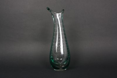 vase en verre bullé att. à Per Lutken pour Holmegaard, h.
