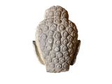 an image of a statue of a buddha head on a white background