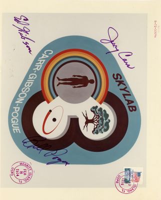 une photo d'une affiche dédicacée représentant un arc-en-ciel et un poisson