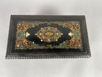 Coffret à bijoux en bois noirci à déor de marqueterie Boulle… (photo 4)