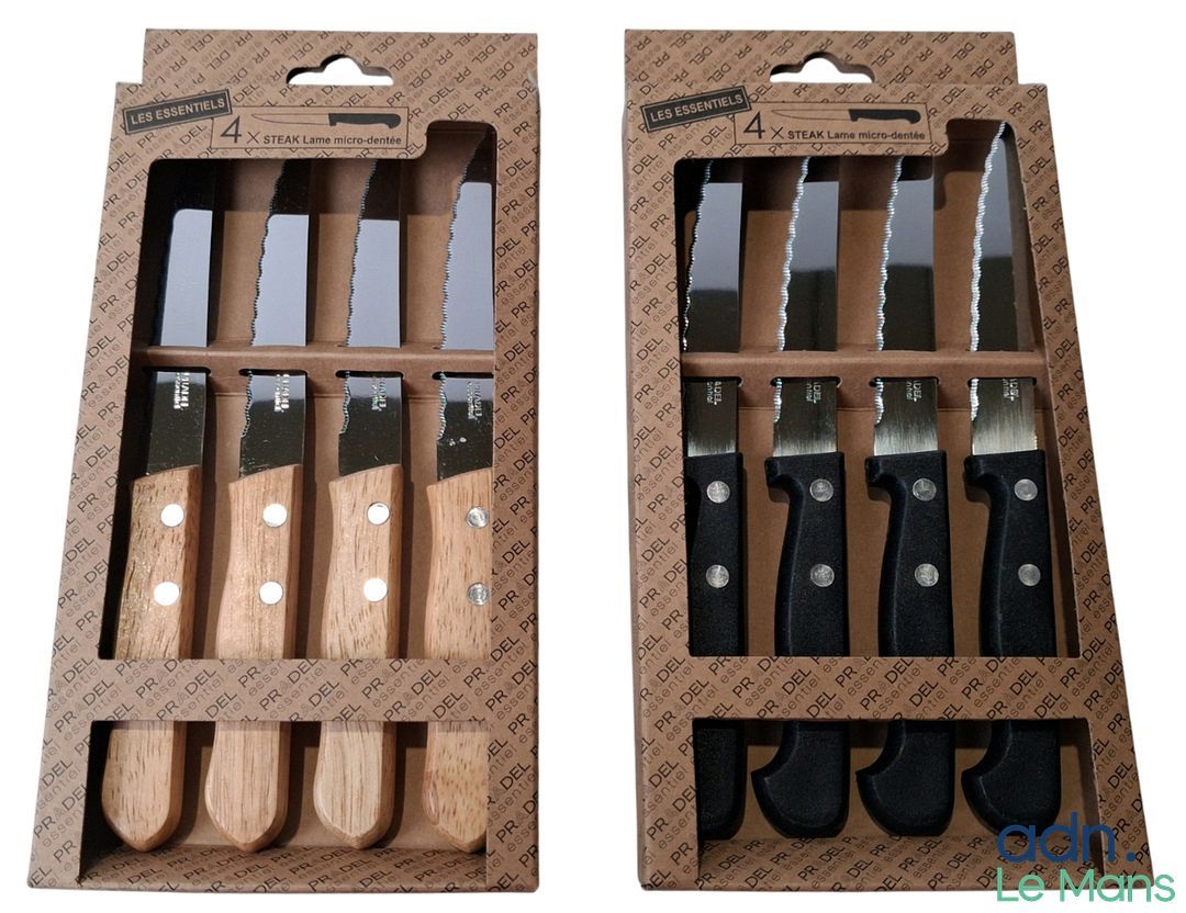 Lot de 24 kg de couteau à steak lame micro-dentée - TVA Récu…