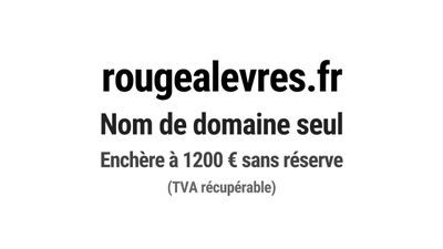 Nom de domaine rougealevres.fr.