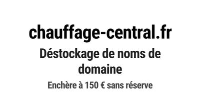 Nom de domaine chauffage-central.