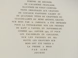 the back cover of a book with a black and white image of a number of words on it