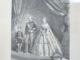 an old picture of a man and a woman and a child