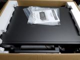 a box with a printer inside of it on a table