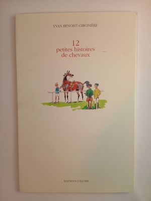 une photo d'un livre sur lequel figure l'image d'un cheval