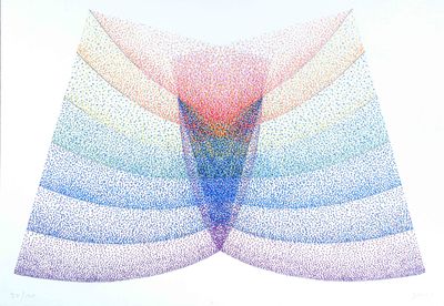 une image représentant un dessin de papillon coloré sur fond blanc