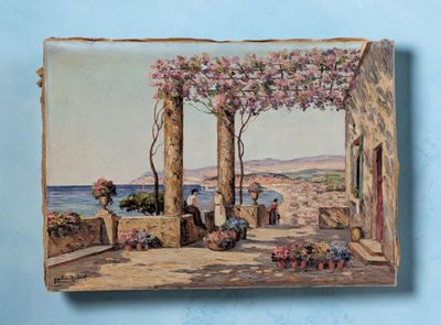 une image d'un tableau sur le mur d'une maison