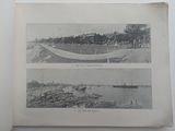 une vieille photo en noir et blanc représentant des bateaux sur l'eau