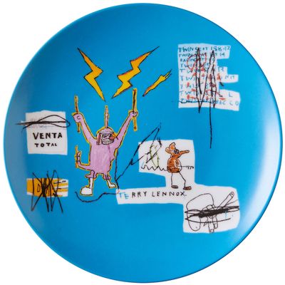 Artestar Jean Michel Basquiat Assiette en porcelaine "Venta"…