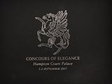 a black and white photo of the logo for the london court palace