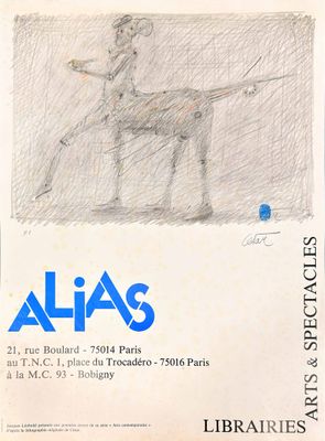 CESAR (1921-1998) Centaure Affiche lithographiée en couleur …