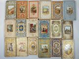 a lot of books that are sitting on a table