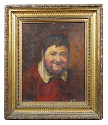 portrait d'un homme souriant portant une chemise rouge et une chemise à col blanc