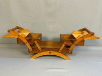 Petite travailleuse ancienne en bois ouvrant de chaque cotés… (photo 3)