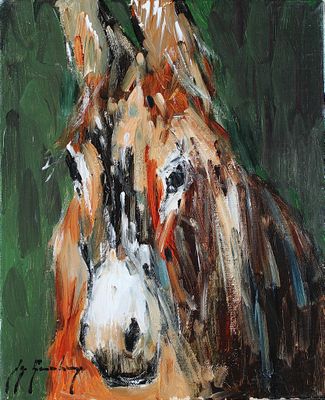 Guy LEGENDRE (1947) L'Ane Huile sur toile signée en bas à ga… - Photo 1