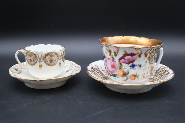 Deux tasses et sous tasses 19ème