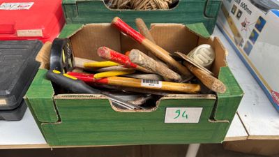 a box full of tools sitting on a table