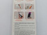 a box of toothbrushes with instructions on it