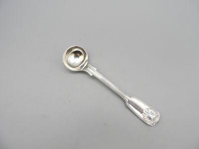 Maple & Web cuillère à moutarde en métal argenté, décor coqu…