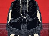 an image of a painting of a man sitting on a chair