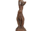 an image of a statue of a woman holding a cat