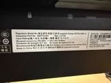 a close up of a label on the back of a printer