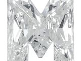 un gros plan d'un diamant taillé en forme de lettre « m »