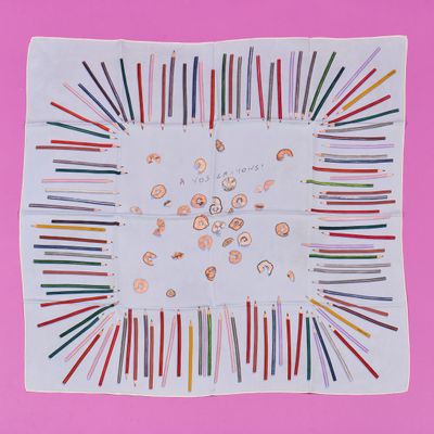 a picture of a drawing of pencils arranged in a square
