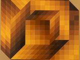 the cover of a book with an image of a geometric design