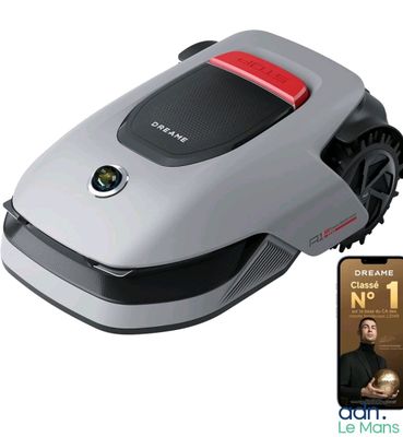 an image of a robotic lawn mower with a remote control