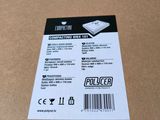 a close up of a cardboard box with a sticker on it