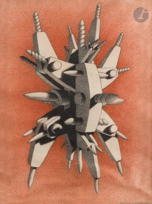 a black and white drawing of a bunch of knives