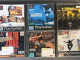 de nombreux jeux vidéo différents exposés sur une table