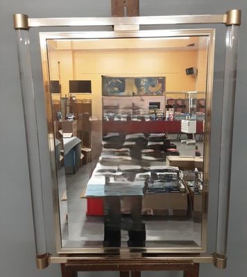 LE DAUPHIN : glace en altuglas et laiton doré.