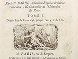 an old book with a picture of a man and a woman