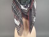 a black and white scarf on a mannequin mannequin mannequin mannequin mannequin mannequin mannequin mannequin mann