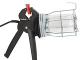 un gros plan d'une lampe posée sur un trépied